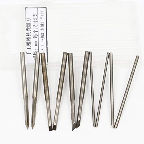 Set Di 3 Coltelli Per Intaglio Legno – Acciaio HSS Con Manico In Legno Di Sandalo Viola, Perfetti Per Appassionati