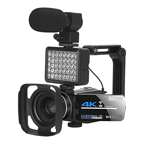 Ficha técnica ICOSAR Cámara de acción Cámara Digital Videocámara 4k Cámara de Video Transmisión en Vivo Visión Nocturna 58MP Fotografía Cámaras Digitales Vlog Record Size 64G SD Card Color Kit 2 - Fernando Cortés