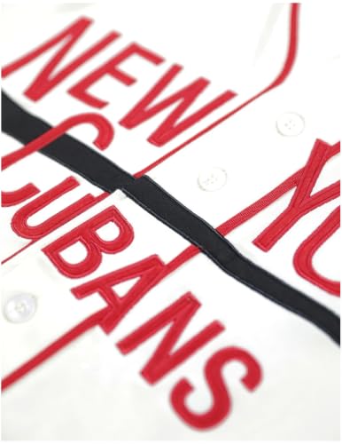 Big Boy New York Cubans S2 Heritage Camiseta de Béisbol para Hombre [Blanco Marfil] miniatura 3