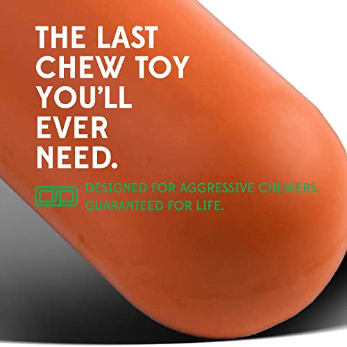 Goughnuts — Dog Toys For Aggressive Chewers | Virtually Indestructible Dog Toy Stick For Medium Breeds Such As Pit Bulls | Heavy Duty Dog Toy | Orange #TOP1