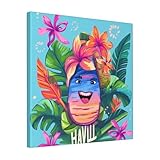 Dimensions : le panneau de toile mesure 40 x 40 x 1,6 cm de long, 40,6 x 40,6 cm de haut, un total de 1 panneau, et les photos sont imprimées sur une toile de haute qualité. Les couleurs vives créent un sentiment de nature originale et de chefs-d'œuvre, vous apportant une expérience immersive