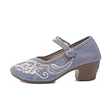 Tamaño estándar europeo: ?e YYXDDD Hanfu - Zapatos para mujer, estilo chino bordado, estilo retro, color, talla 39 EU