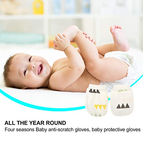 7 Paar Baby Baumwolle Handschuhe Neugeboren Anti Scratch Mittens Neugeborenen Beruhigende Handschuhe für Baby Infant Jungen Mädchen Mixted Farbe