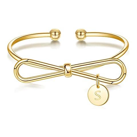 Bridesmaid Proposal Gifts for Wedding(2021 New), Gold Infinity Endless Love Symbol Charm Bridesmaid Bracelet with 26 Initials Bridesmaids Jewelry for Women Girls, Metal Cover