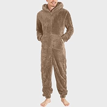 CityComfort fleece onesie voor heren, pluizige onesies voor volwassenen