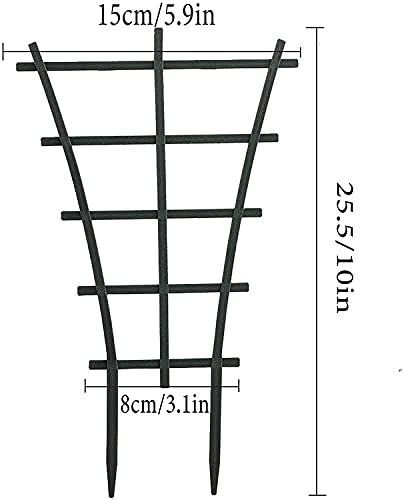 Actaday 4Pcs Plant Climbing Trellis Supports, Diy Garden Mini Stackable Potted Plant Support, Prevents Tilting And Tipping, Potted Plant Trellis For Vine Plants Morning Glorys Ivy Tomato Vegetables #TOP1