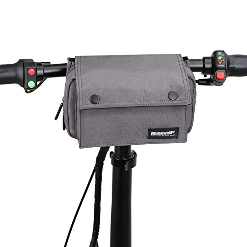 SHINYEVER Bolsas para el Manillar de la Bici Cubierta para la Lluvia, Impermeable Bolsa de Manillar de Bicicletas de Carretera y de Montaña para Ciclismo (Gris) (Gris)