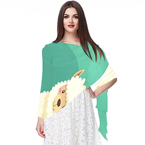 Foulard en mousseline de soie imprimé singe vintage pour femme