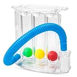 Atemtrainer für Atemübungen Lungentrainer, Atemtrainer für Sprachtherapie und Lungenfunktion Tiefatemtrainer mit 3-Kammer System, Therapiehilfen, Sport- & Physiotherapie