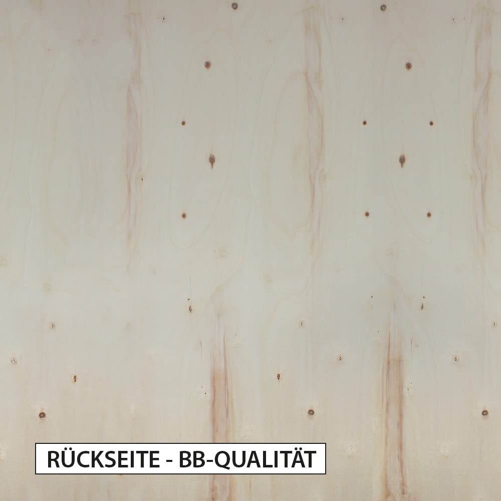 20 mm Multiplex-Platte Pappel 84x60 cm (A1), B/BB Qualität, hohe Belastbarkeit und Stabilität, für Tische, Werkbänke, Treppenbau, Schalungen, Regalbau - in mehreren Stärken u. Maßen