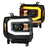ANZO USA 111487 Projector Headlamps Fits GMC Sierra 1500