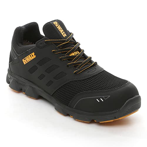 DEWALT Prism Low Men's Lightweight, Nylon Mesh, Prolite, Aluminum Safety Toe Work Shoes, Black, 10.5