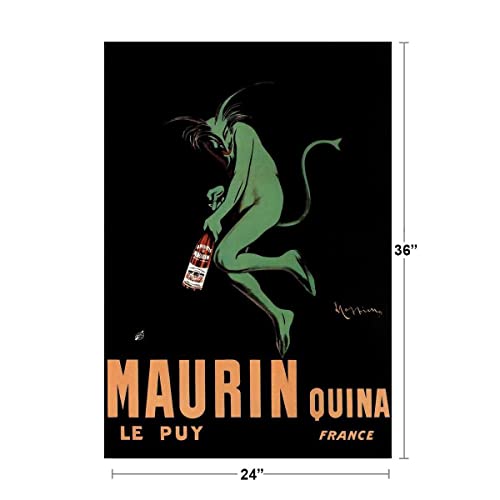 Leonetto Cappiello Maurin Quina Quinina Apertif Green Devil Vintage Advertising Print Cool Wall Decor Art Print Poster 24X36 #TOP3