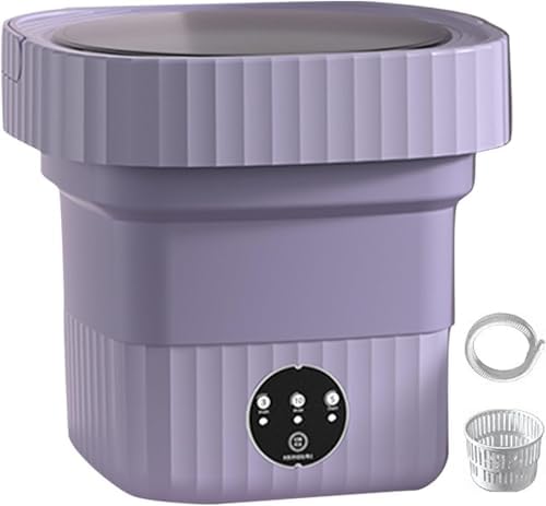 Portable Mini Washing Machine with 9L Capacity, Drainer Basket for Home, Camping & Travel - Compact, Lightweight, Efficient Clothes Cleaner