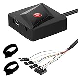 Einfache installation: Externer fernstart pc motherboard power on off unterstützt verschiedene arten von motherboards (wie atx und matx) und die installation kann in nur wenigen einfachen schritten abgeschlossen werden. Stellen sie zunächst sicher, dass der strom ausgeschaltet und getrennt ist, bevor sie beginnen. Verbinden sie dann die anschlüsse power sw, power LED+ und power LED- ordnungsgemäß mit dem mainboard.