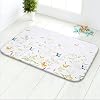 LIVILAN Floral Bath Rug, Flower Bath Mat, Leaf & Butterfly Designs; 24x16 Inches