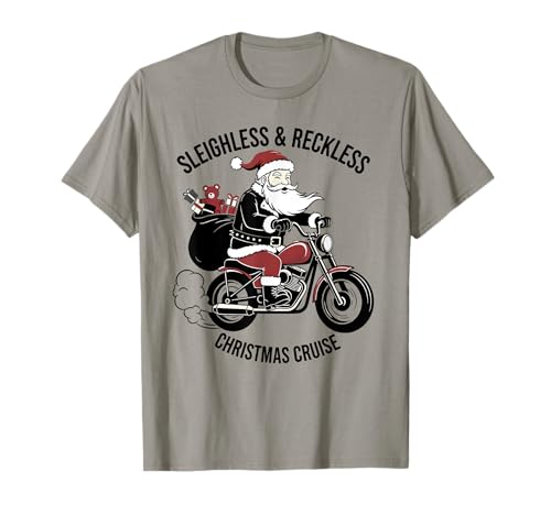 Merry Christmas Père Noël Moto Motard pour Homme et Femme T-Shirt