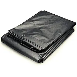 Tarpaulin Shalimar HDPE 190 GSM (18 x 36 ft_Black)
