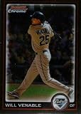 2010 Bowman Chrome #2 Will Venable San Diego Padres MLB Baseball Card NM-MT