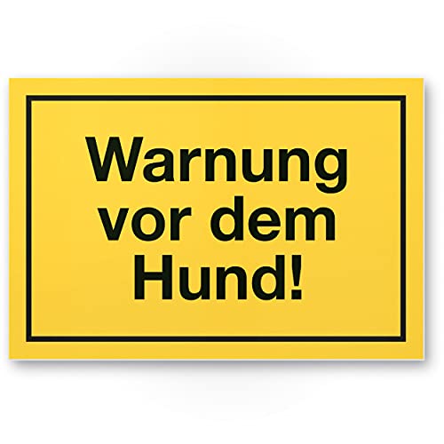 Komma Security 'Warnung Vor Dem Hund' Schild - Mehrsprachig & Wetterfest