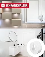 Gedotec Schrankaufhänger Kunststoff Weiß - 20 Stück Möbelaufhänger – Ansicht 4
