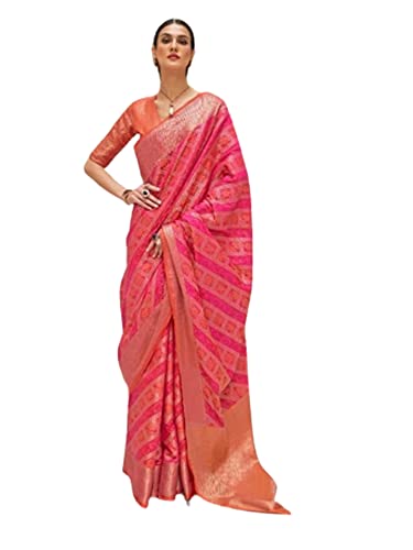 Sari indien traditionnel rose en soie pour célébrer vos racines à Diwali