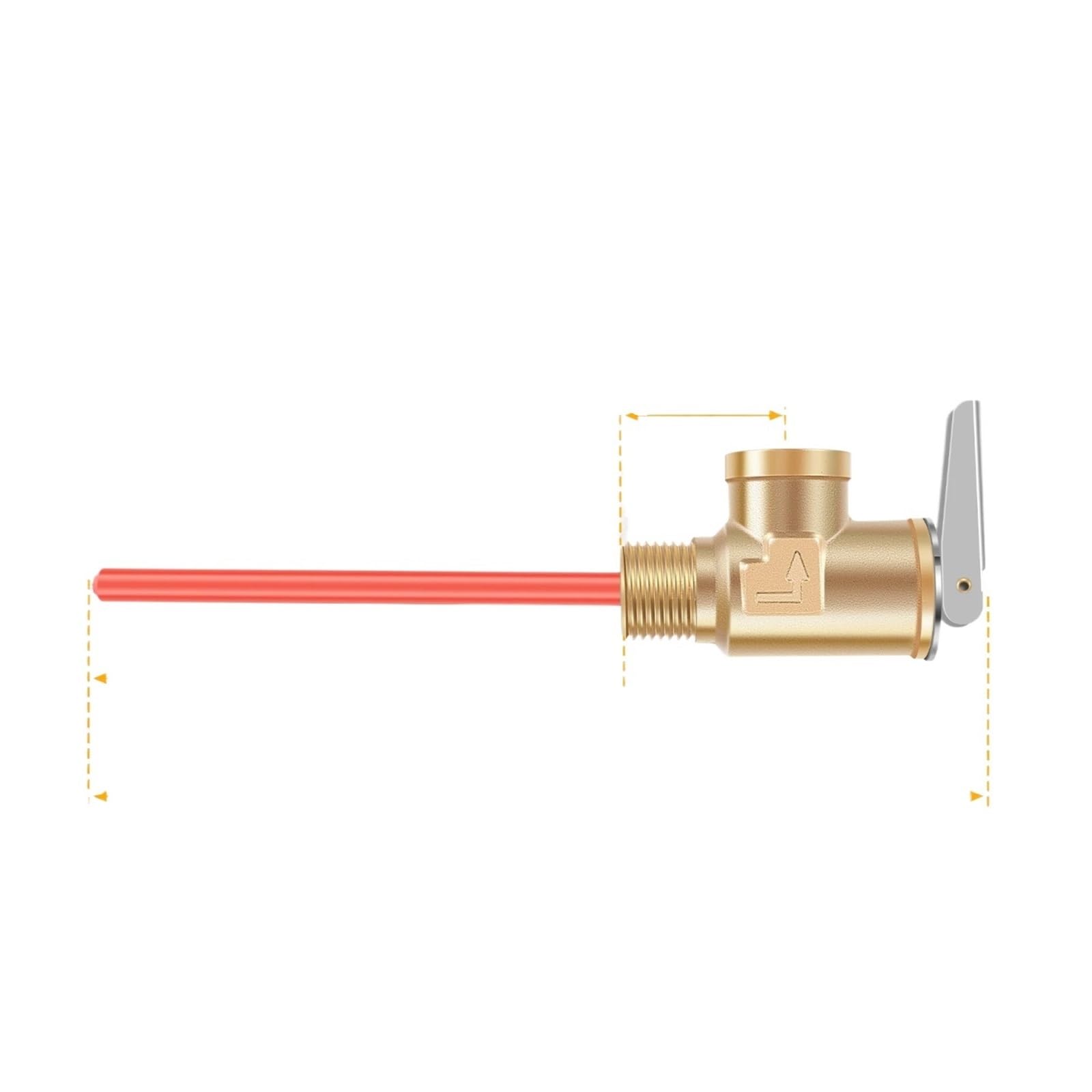 Pressure Relief Valve Automatic Safety Relief Valve 3/4in NPT for Hot Water Heater Temperature Pressure for Tanks 150PSI for Water(Rules 1 DN20)