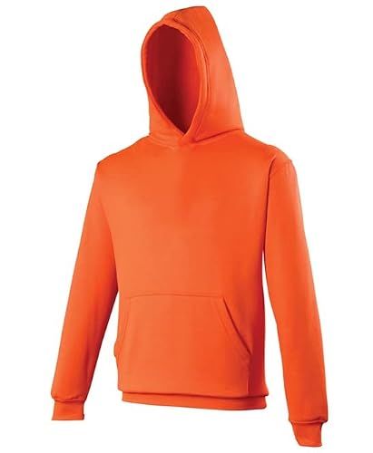 Coozo Unisex Electric Orange Kids Electric Hoodie - 12-13 Years