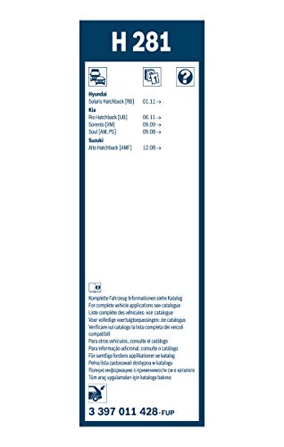 Image of BOSCH H281 OE Specialty Rear Wiper Blade; 11 inch - Single (Pack of 10)