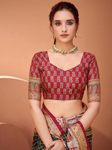 AKHILAM kanjivaram silk saree in soft silk – image 6