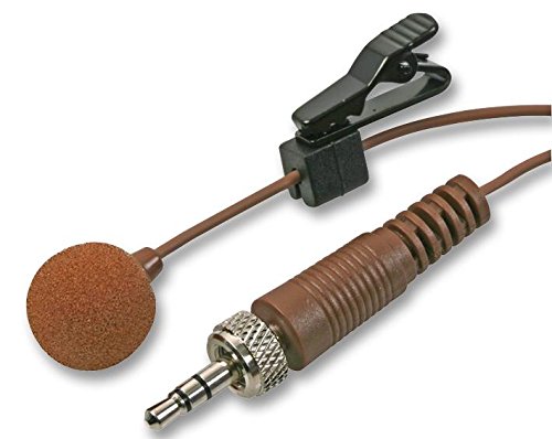 Microphone Cravate Pulse MIC-500LJ Marron avec Connecteur Jack 3,5 mm