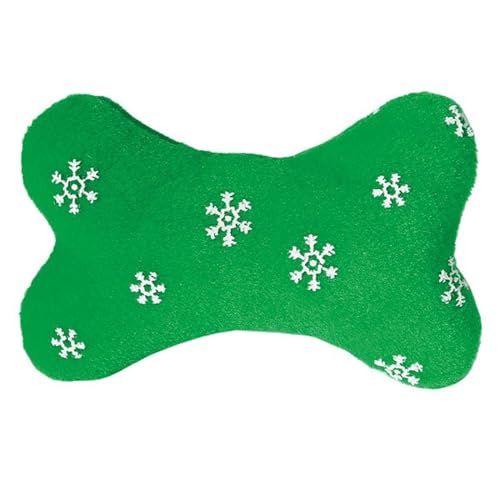 Zanies Blizzard Bone Dog Toys, Small Green, 4"