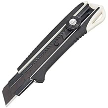 TAJIMA Utility Knife - 1" 7-Point Premium Cutter Series Snap Blade Box Cutter with Dial Lock & Razar Black Blade - DC661N