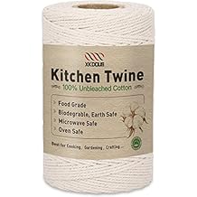 XKDOUS 476ft Butchers Cooking Twine, 100% Cotton Kitchen Twine String, 2mm Cotton for Roasting, Trussing Poultry, Baking & Crafting