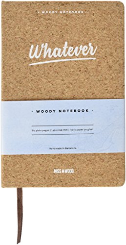 Miss Wood Epic Ideas Boek, Kurk en Papier, 14 x 3 x 14 cm