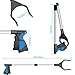 2-Pack Grabber Reacher Tool,32 Inch Extra Long Steel Foldable Pick Up Stick,90°Rotating Anti-Slip Jaw, Trash Claw Grabber Tool, Hand Grabber for Reaching, Arm Extension for Elderly,Garden Nabber