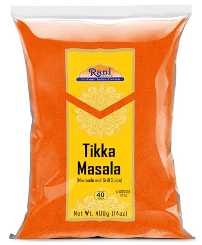 Rani Tikka Masala Indian 7-Spice Blend 14oz (400g) ~ All Natural | Salt-Free | Vegan | No Colors | Gluten Friendly | NON-GMO | Kosher | Indian Origin