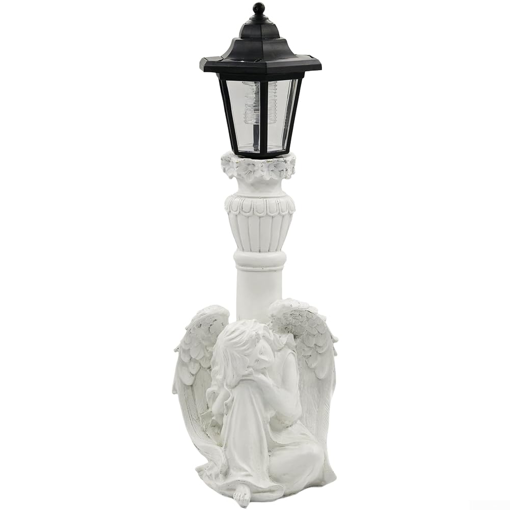 Statua per solare da per giardino in Resina 18pollici Illuminata
