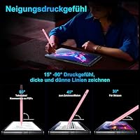 Variglas Stift für iPad 2018-2026-2x Schnellladung, Palm Rejection-Rosa – Ansicht 5