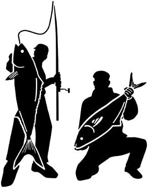 Amazon Co Jp オルルド釣具 フィッシングステッカー 釣り仲間 釣った 釣れた 大爆釣 14 11cm 貼付用ヘラ付 クーラーボックス 車などのドレスアップに最適 釣りステッカー カーステッカー デカール シール 魚 ロゴ 文字 外装 デザイン モノクロ ブラック