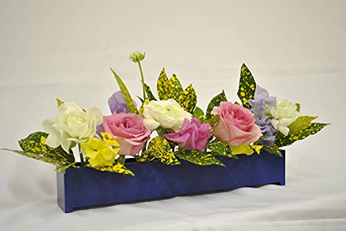最安値 肥田電器 Hacocoro いけばなに最適な花器長方形花器 ブルー Hh C96 Luの価格比較