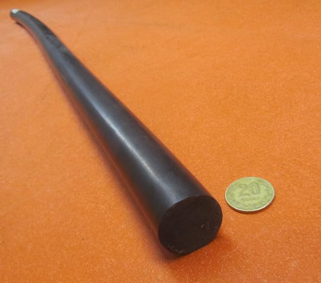 Black Neoprene Rubber Round Rod 75A 1.25" (1-1/4") Diameter x 36" Length 1 pc
