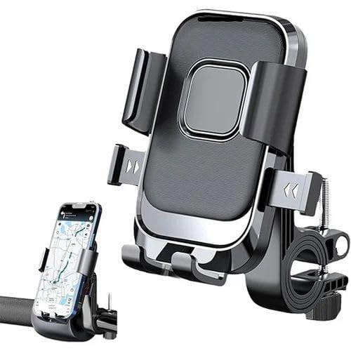 Phone Mount 360⁰ Rotation, Adjust Tilt Angle, Vertical and Horizontal Screen Compitable Phone Holder for Motorcycle, Scooty, Cycle and Bike (XY-088)-image-21