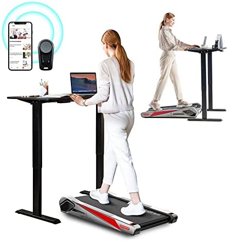 Egofit Walker Pro M1 Smallest Under Desk Electric Walking Treadmill for Home, Small & Compact Treadmill to Fit Desk Perfectly and Home & Office with APP & Remote Control