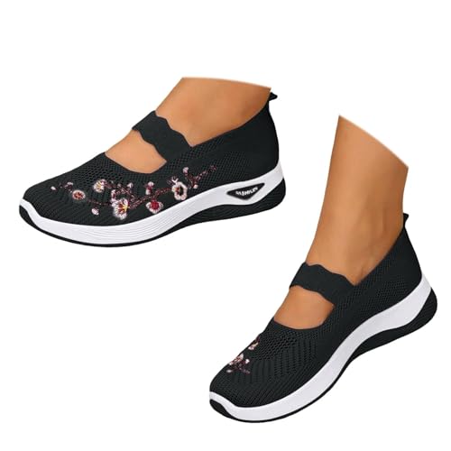 Orthopedic Shoes for Women, Womens Non-Slip Walking Sneakers Breathable Tennis Shoes Comfortable Mesh Slip On Shoes