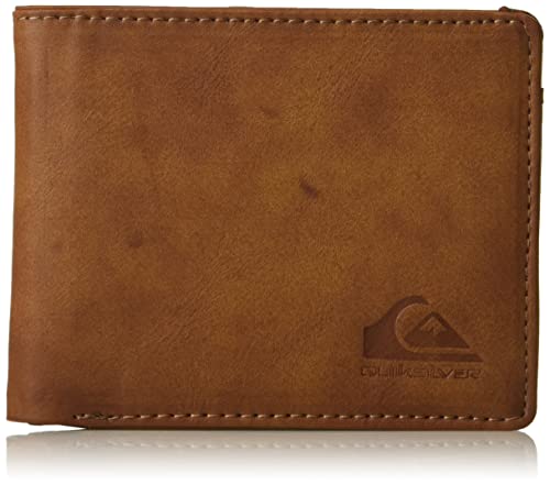 Quiksilver Carteira masculina Slim Rays Bi-Fold, marrom chocolate, M, Marrom chocolate, M