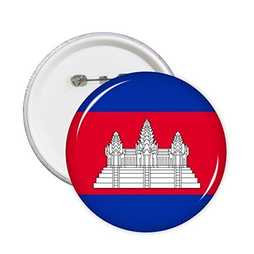 Drapeau Cambodge badge rond pin bouton XL de style Asie symbole pays par DIYthinker 5 pièces