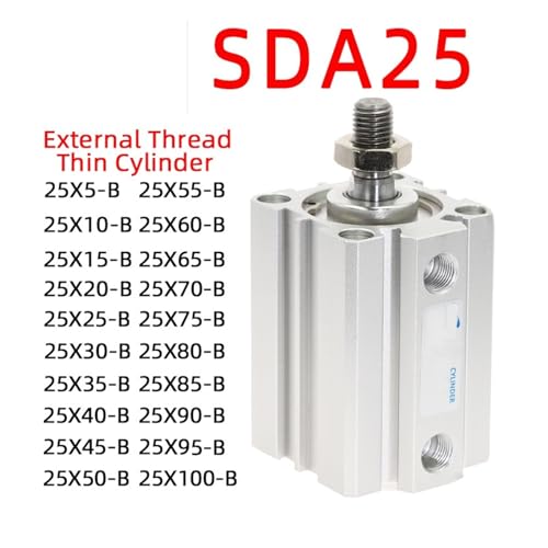 Cilindro neumático SDA25-5B ideal para automatización de líneas de montaje 6