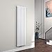 Produktbild EMKE Vertikal Heizkörper Design Paneelheizkörper 1800x460mm Weiß Flach Doppellagig Mittelanschluss Heizung 1670W