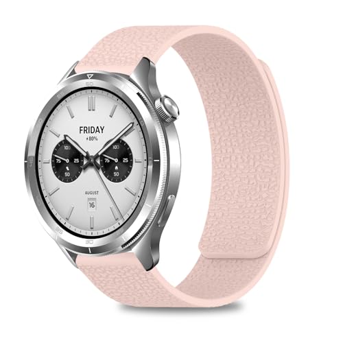 [CiimWaa] 22mm �V���R�� �o���h Xiaomi Watch S4/S4 Sport/Redmi Watch 5 Active/5 Lite �p ���͂Ȏ��C �X�}�[�g�E�H�b�` �x���g �j�����p �_�炩�� ���K�� �h�� �y�� �����x���g Xiao